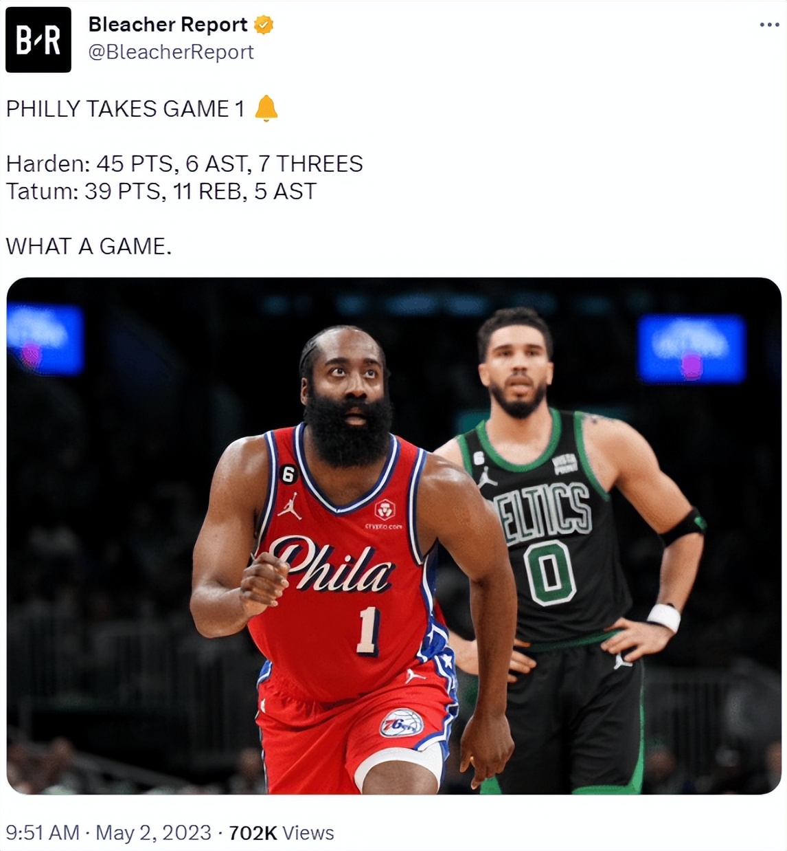 季后赛哈登绝杀凯尔特人,哈登西决首战41分却被库里完爆