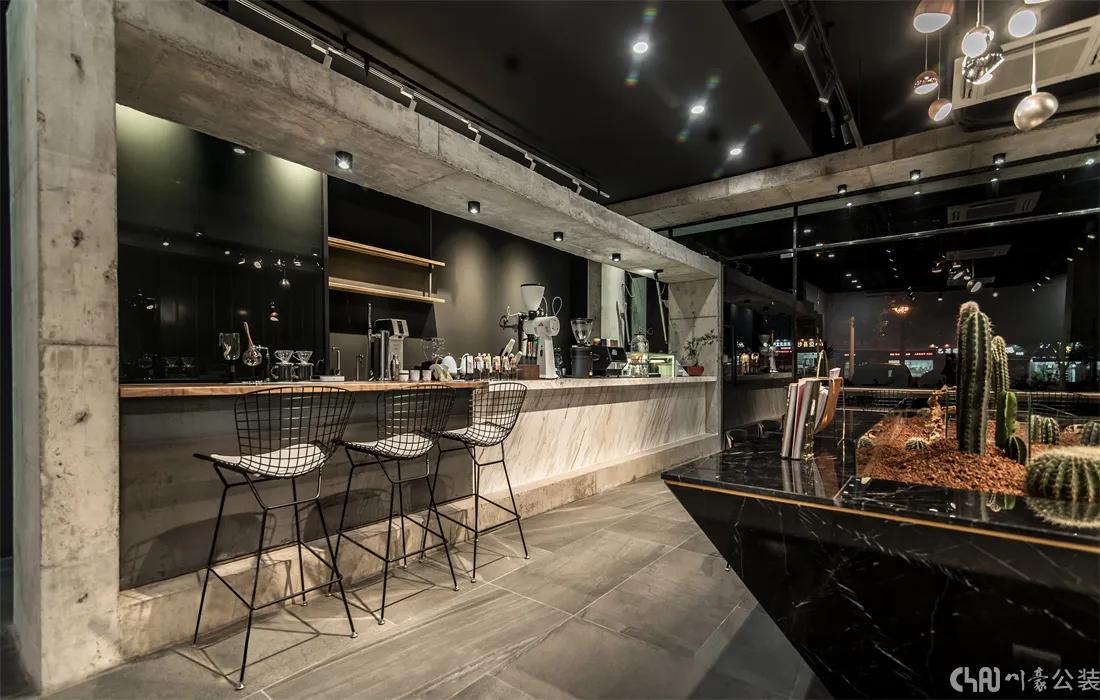 复古工业风咖啡馆装修,极简工业风咖啡馆设计