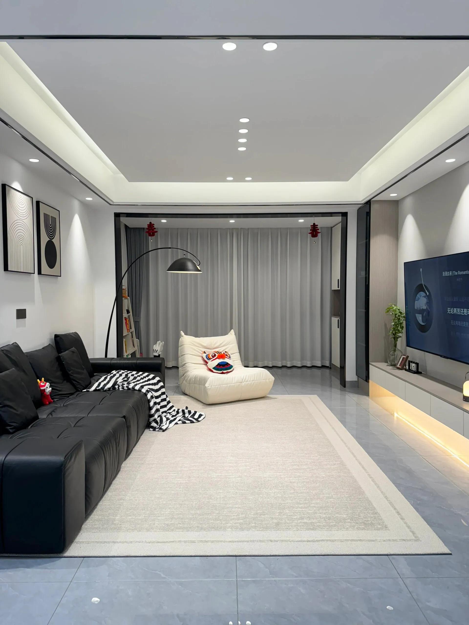 20平客厅新式设计,20款极简风客厅