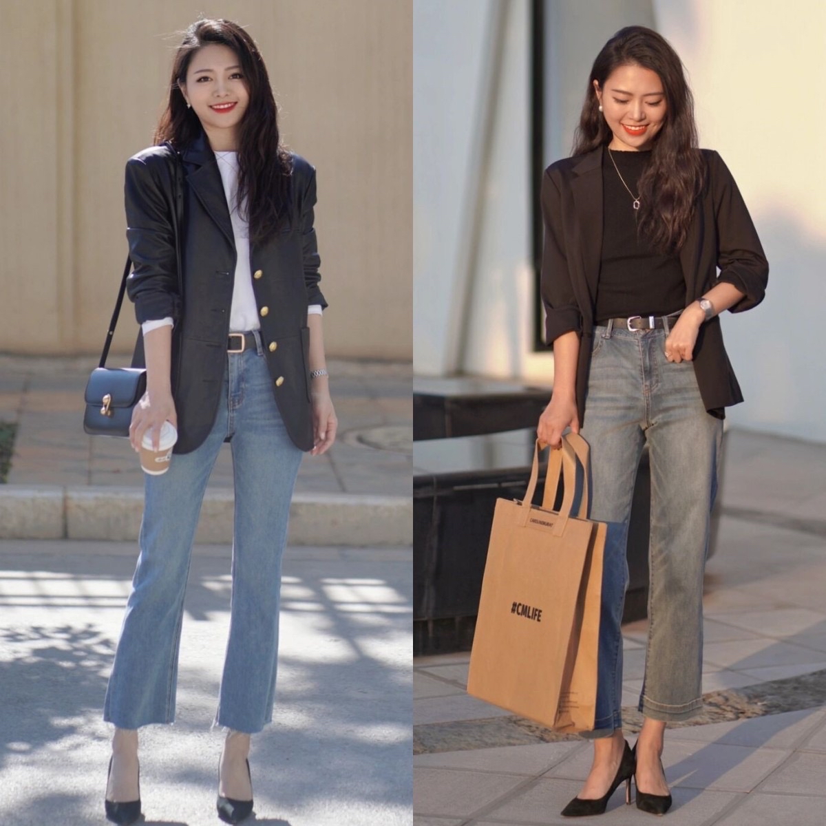 为啥穿牛仔裤看着不显高,为啥穿牛仔好看穿别的不好看