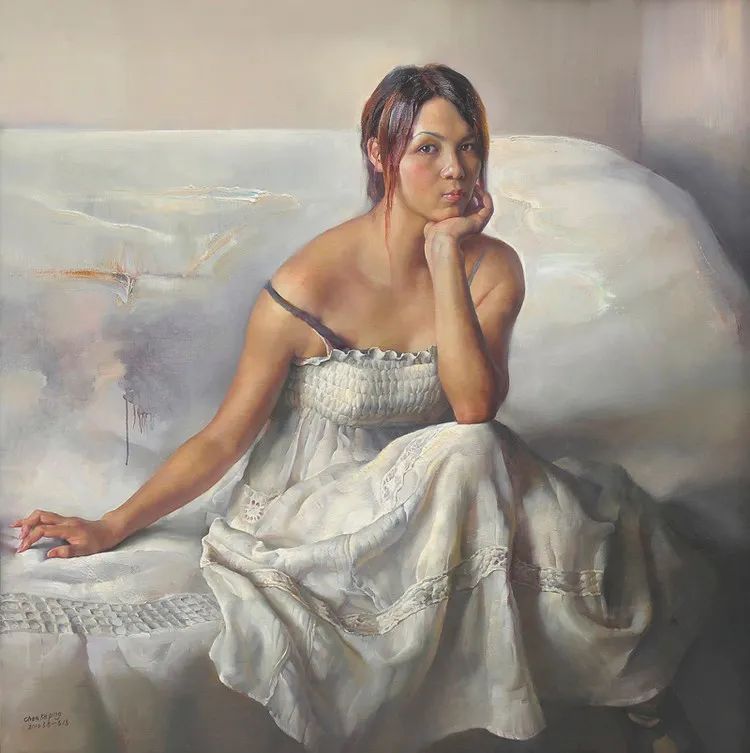 年轻漂亮女老师简笔画逼真,女教授工笔画欣赏