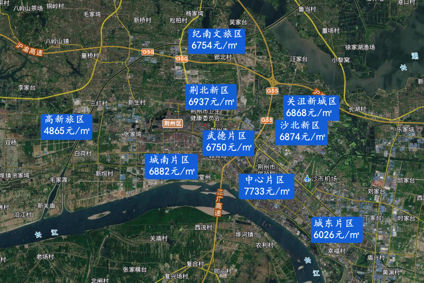 荆州城区1月商品房售价,2022年荆州楼市销售排行