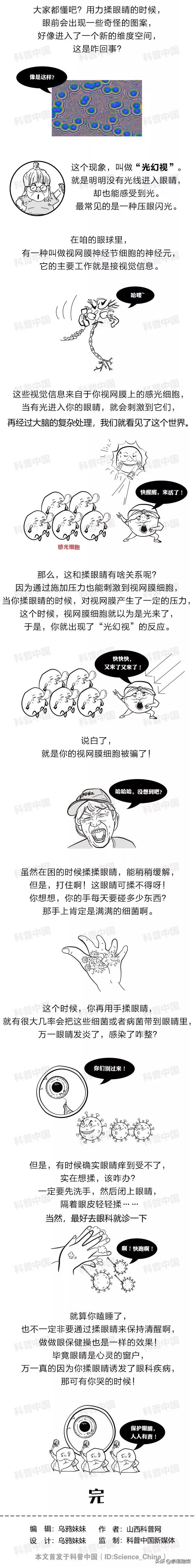 为什么揉眼睛时会看到奇怪的画面,为什么揉眼睛会看到奇怪的花纹