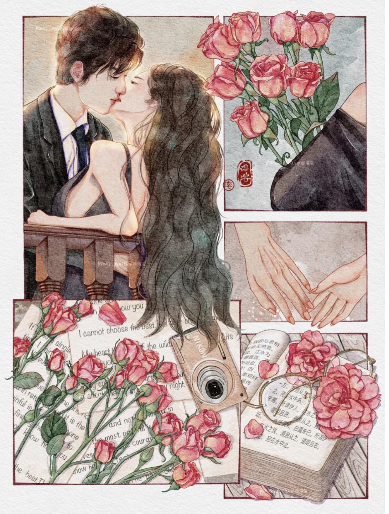 美式复古插画风格介绍,一组浓郁的写实风格场景插画