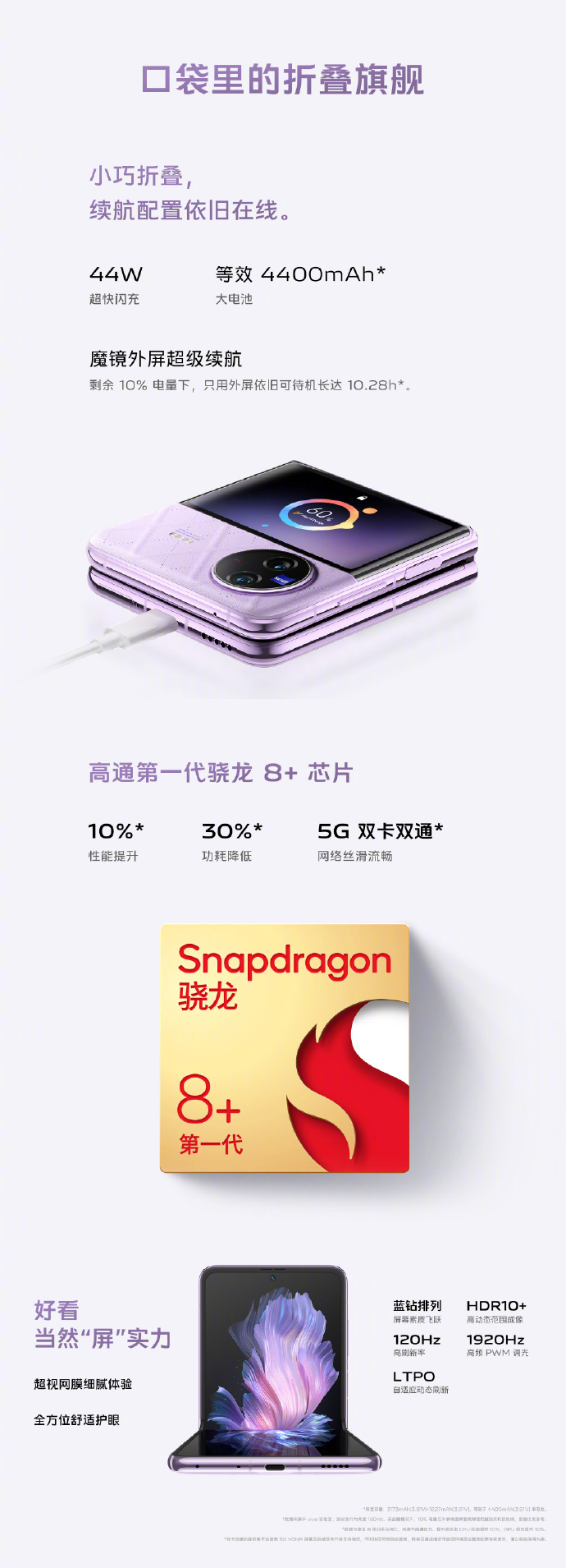 vivoXFlip发布:5999元起售搭载骁龙8+处理器