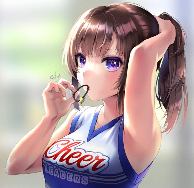 啦啦队员可爱小图,啦啦队员二次元图片