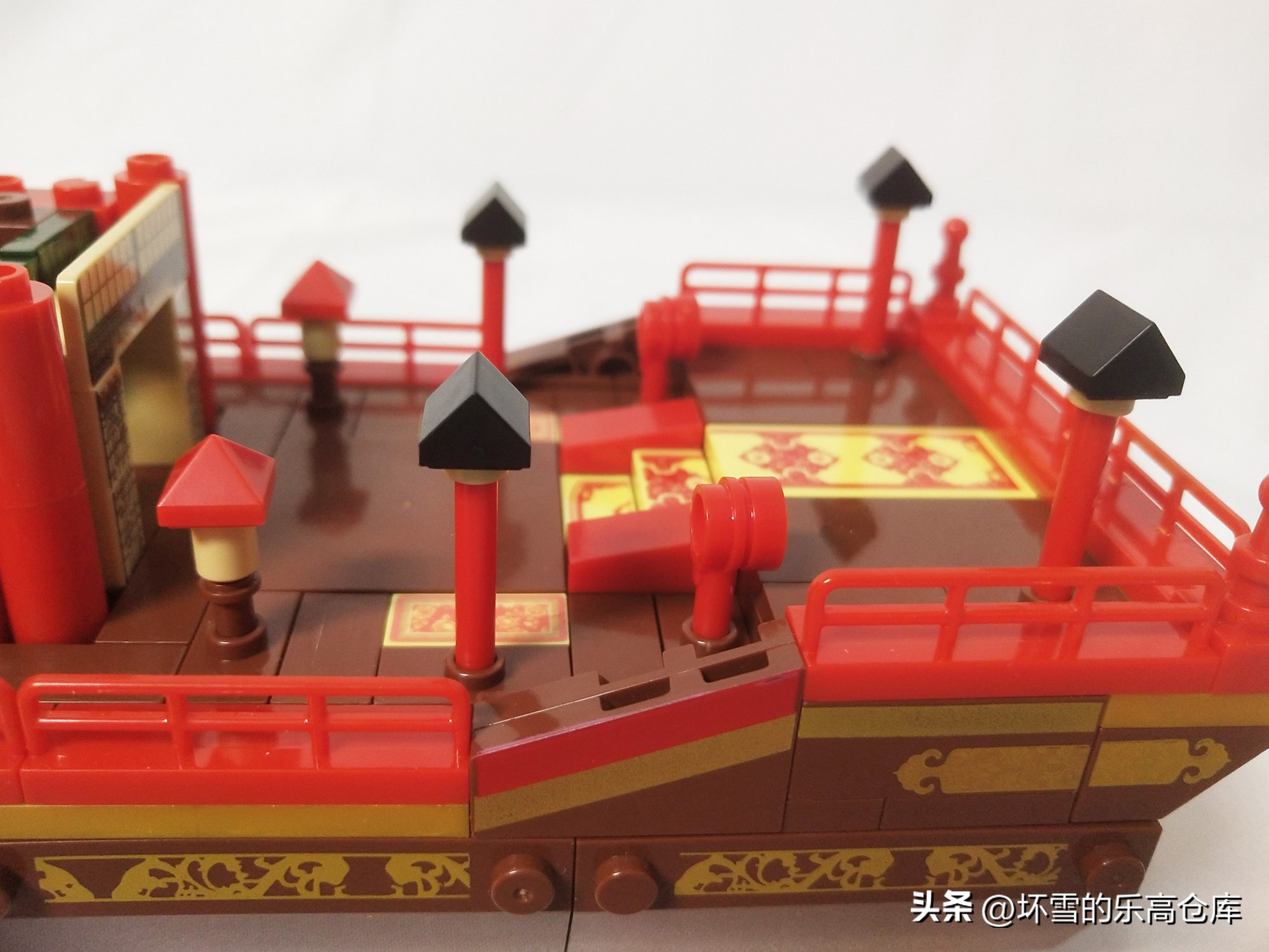 拼搭森宝积木,森宝积木故宫角楼拼搭过程