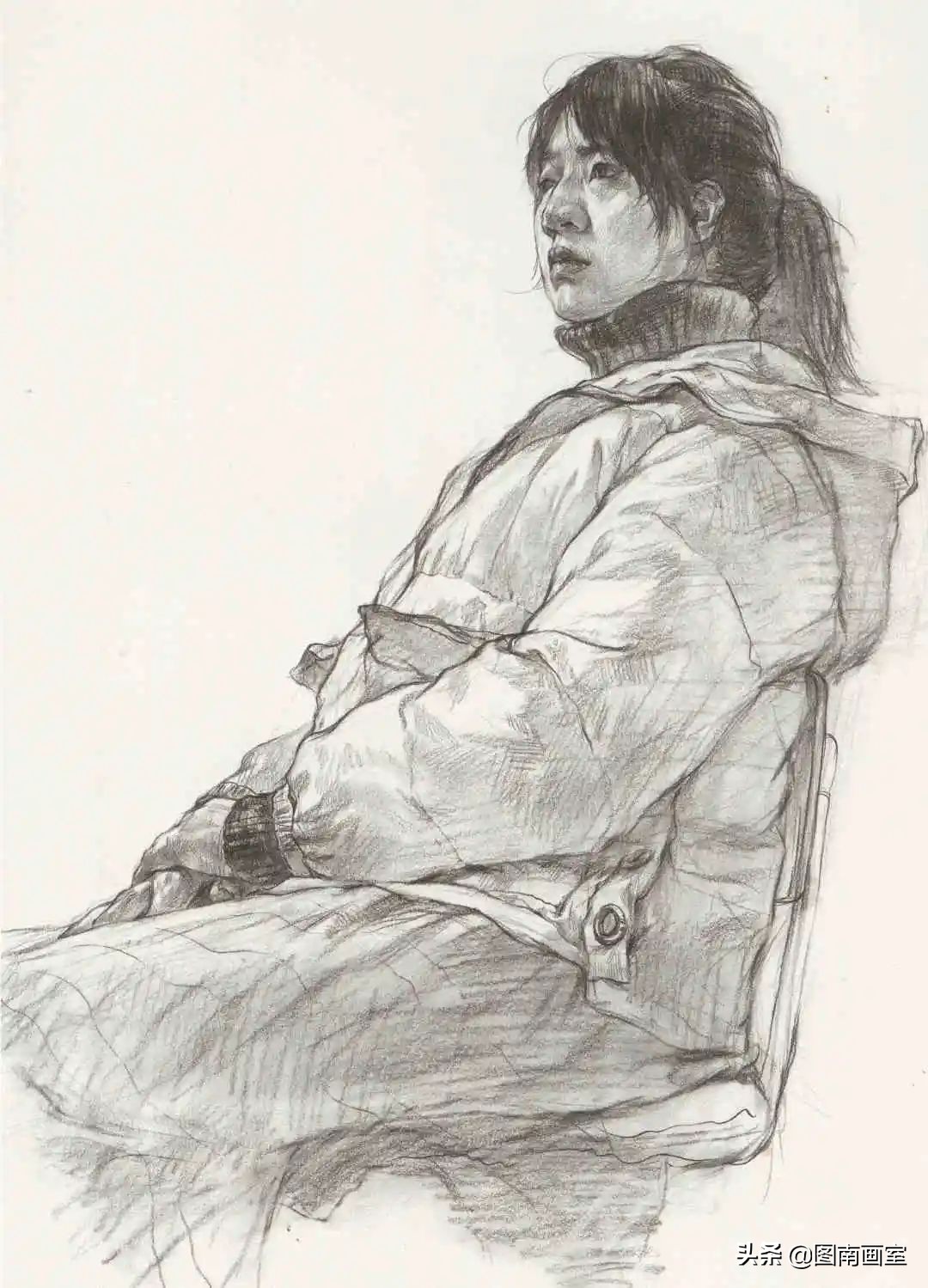 中国美术学院素描头像高分作品,全国素描高分作品