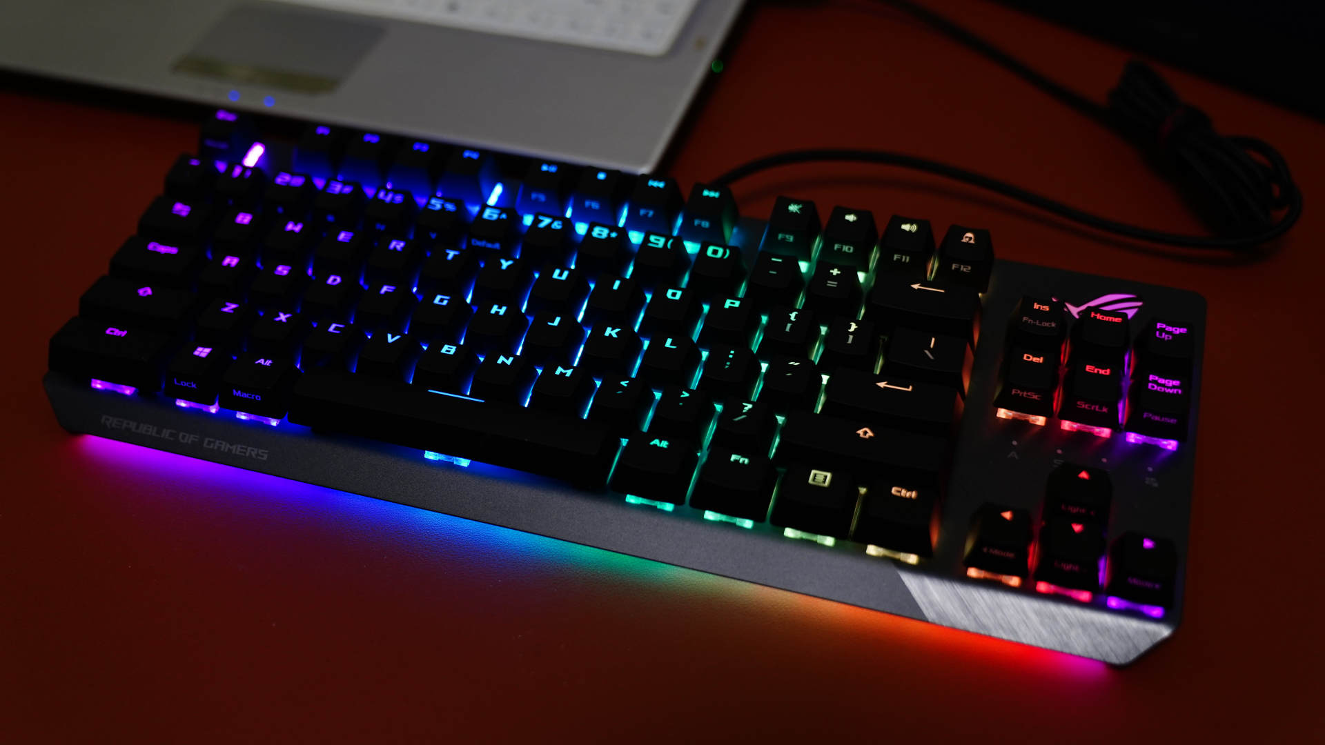 rog游侠竞技版红轴机械键盘评测,rognxtkl竞技版键盘测评