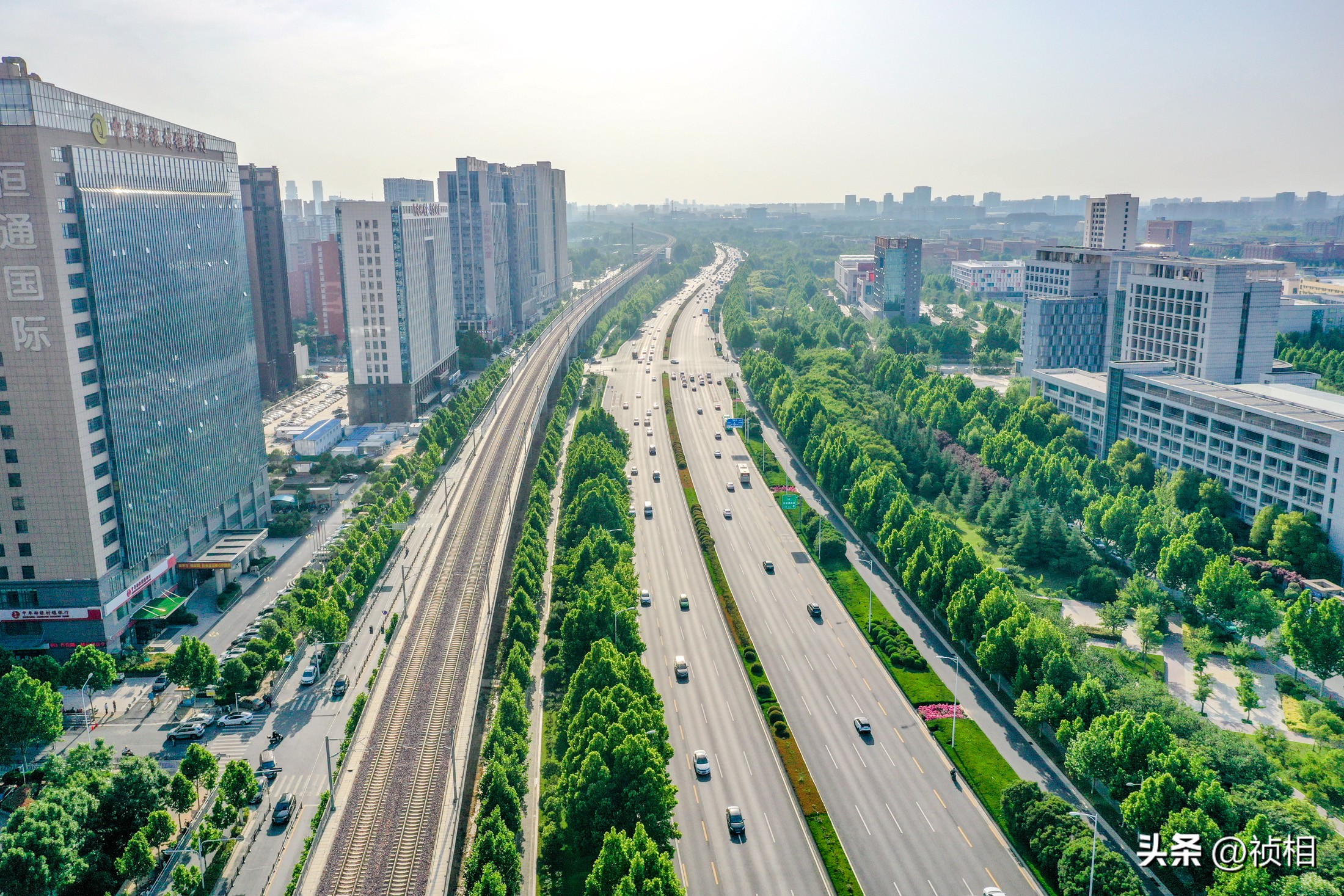 航拍郑州白沙新片区，省级产业集聚区，未来中原经济区核心之一
