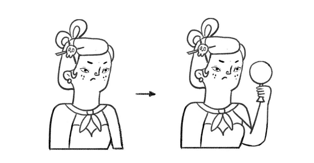 4步带你绘制有趣又好看的彩铅人物头像