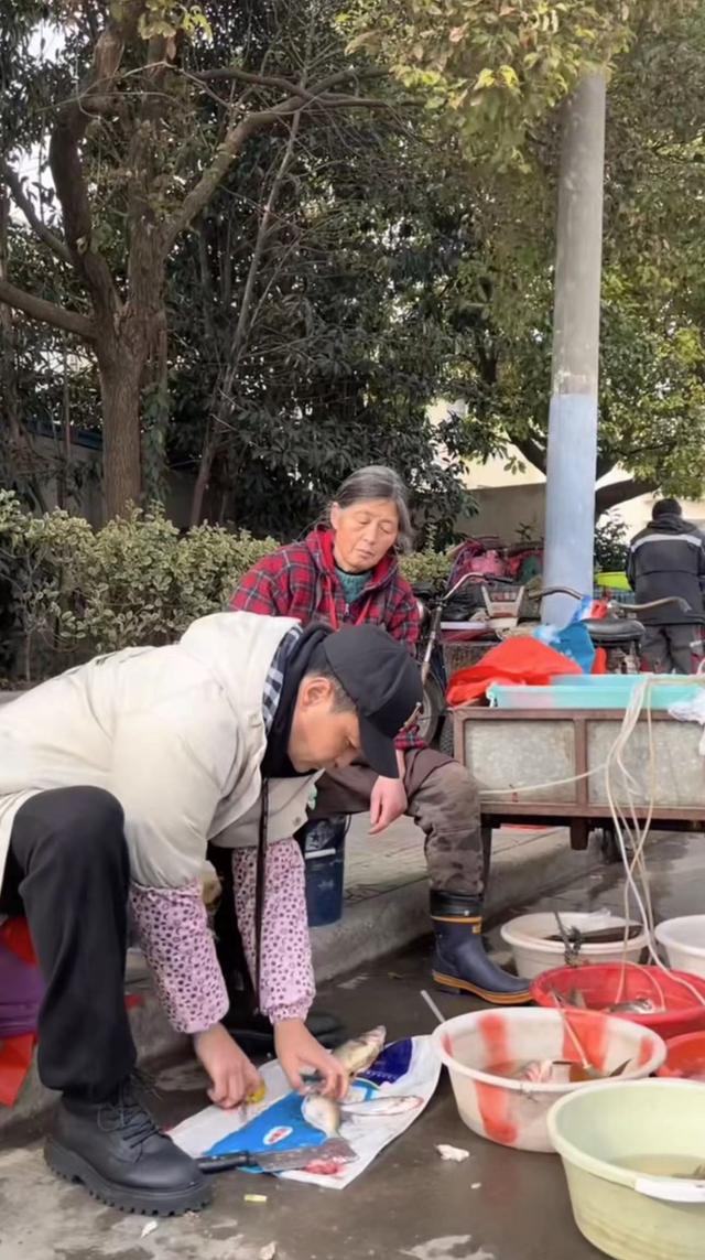 演员李飞帮妈妈卖鱼引发的思考,演员李飞帮妈妈摆摊卖鱼