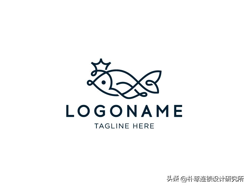 logo鱼设计创意图片欣赏,饭店logo鱼设计图片