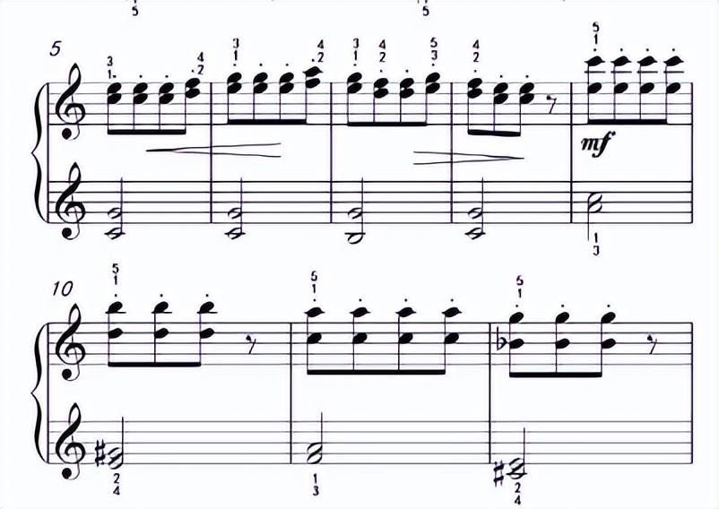 遇到双音或者三音钢琴如何连奏,钢琴双音连奏怎么练