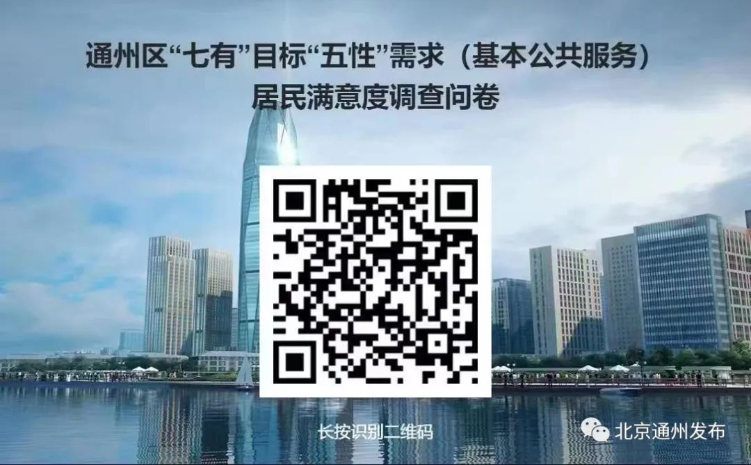 非常重要!@所有通州人,这份问卷调查等您参与——