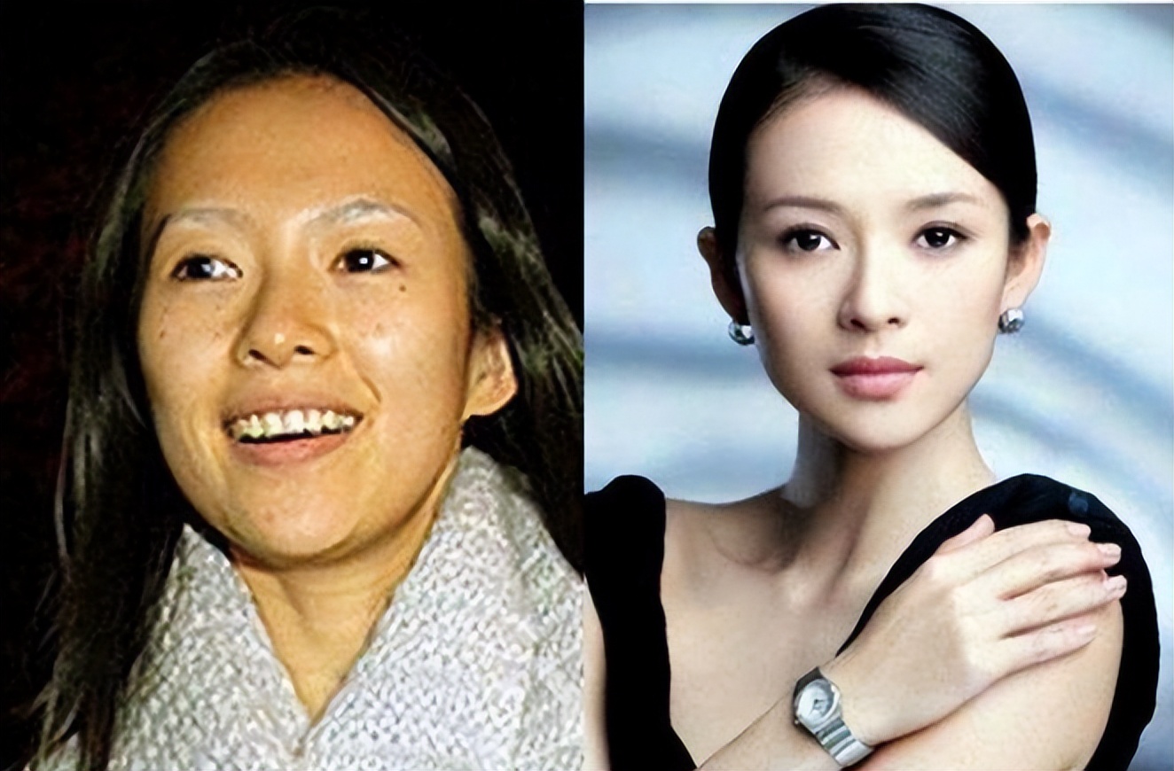 10位颜值巅峰的女星今昔对比,十位素颜女星前后对比