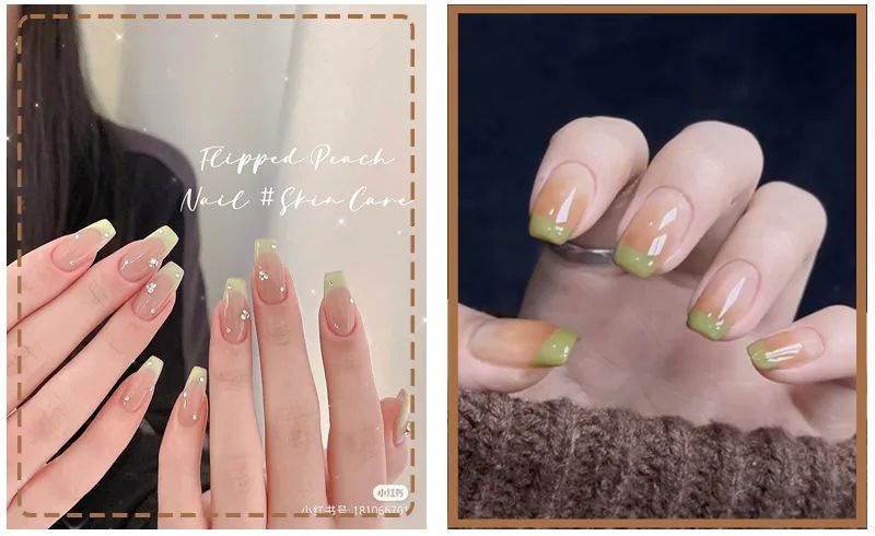 夏日美甲图片清新海底捞,夏日美甲图片清新裸色