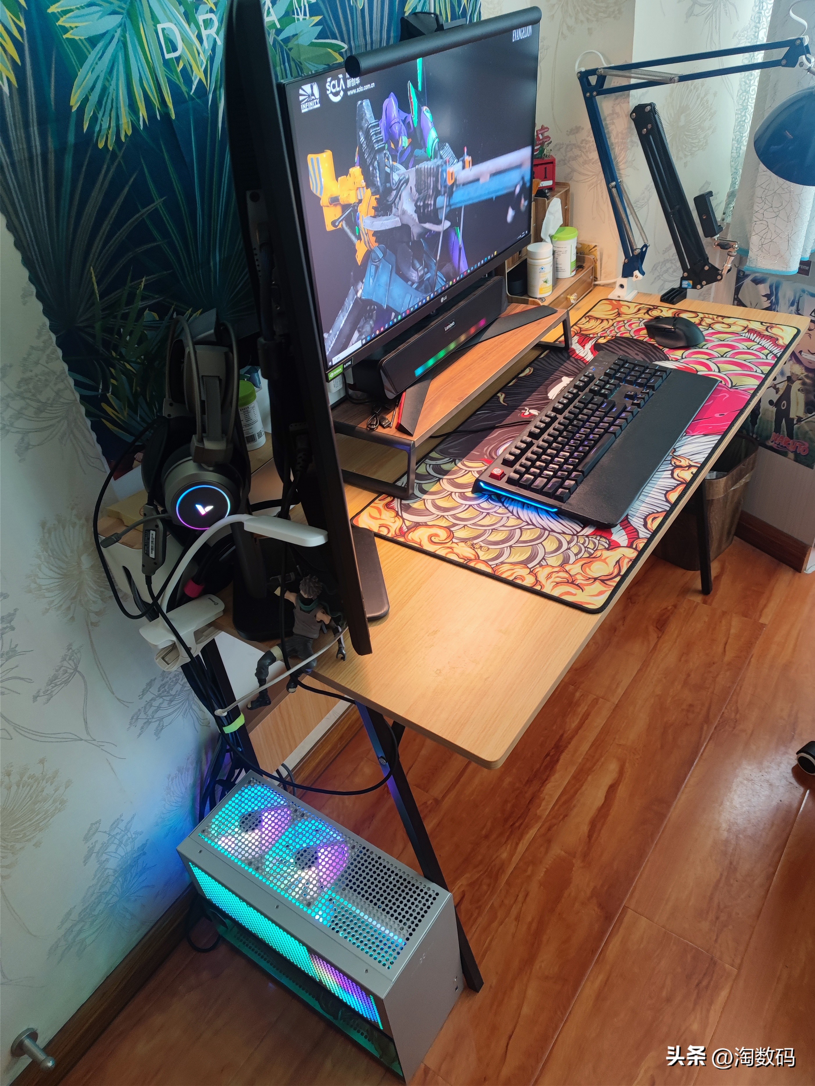 头铁矿卡配矿电:¥666块华硕RX5700+¥109块鑫谷金牌1250W装个机