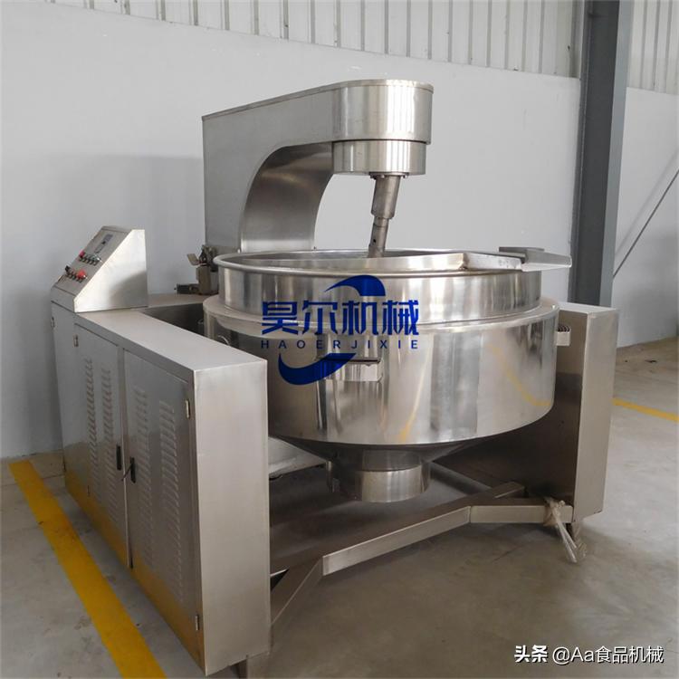 进口带搅拌夹层锅,燃气全自动搅拌夹层锅