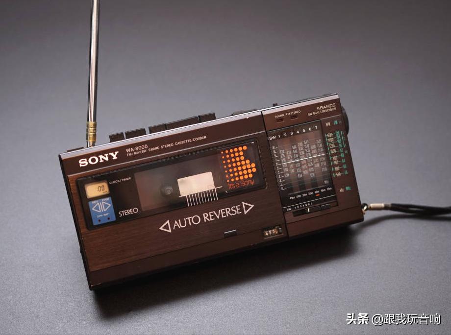 SONYWA-8000收录机FM/SW/MW9波段随身听小型收录机