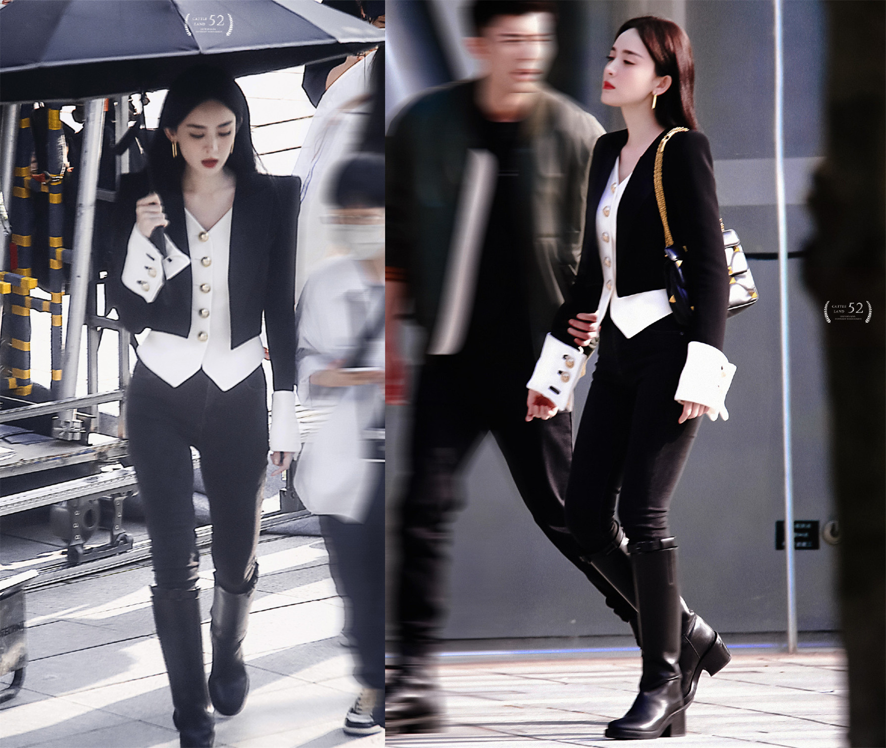 杨幂娜扎同系列套装,杨幂娜扎抢眼