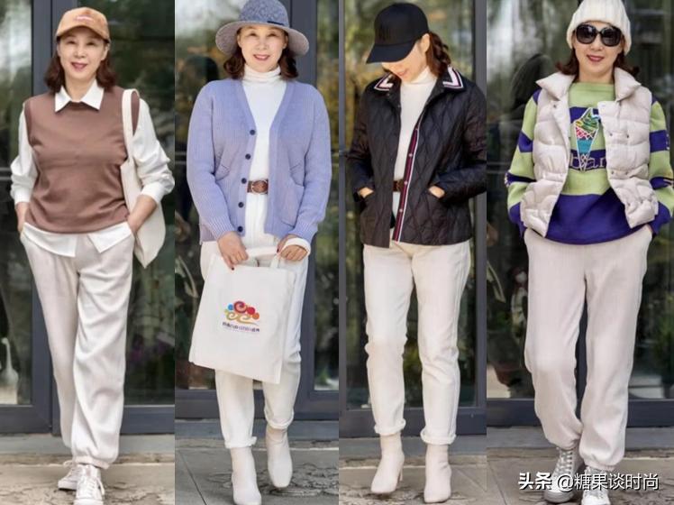 50+女人得有一条“白裤子”，杨珏莹告诉你时髦不分年龄