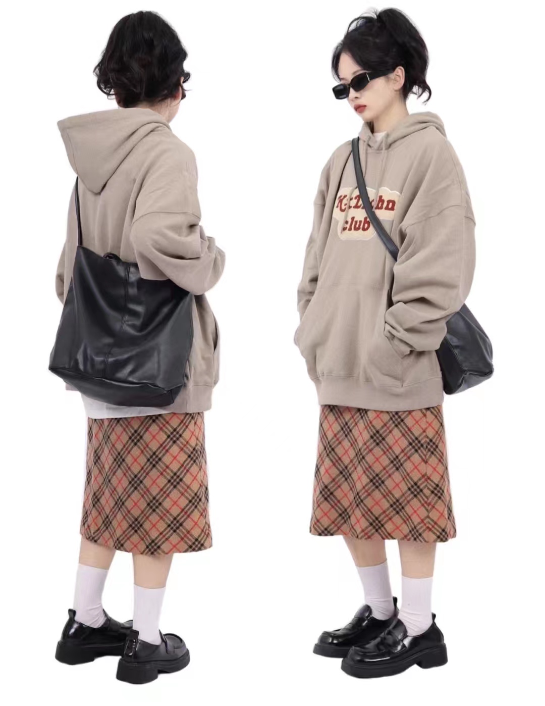 卫衣叠穿内搭加绒打底衫女秋冬,卫衣叠穿搭配秋冬