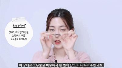 如何扎出女明星显脸小的高马尾,直刘海如何梳高马尾显脸小