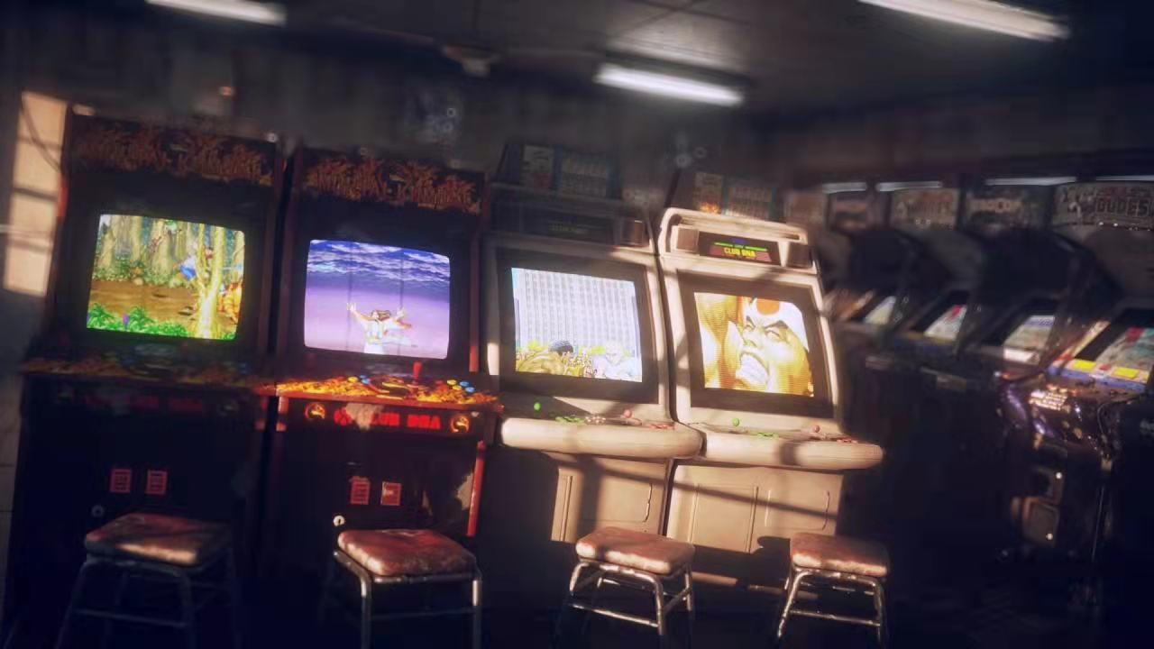 街机游戏一命通关怀旧经典,经典街机带两个保护球的飞机游戏