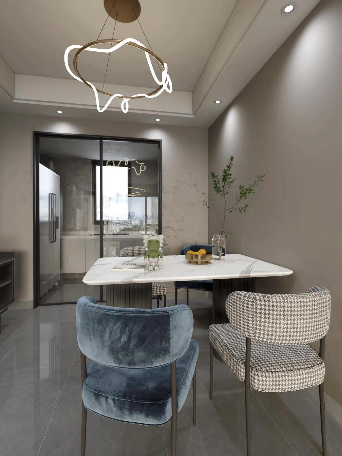 极简生活简而美,亮面灰色微理石装修效果