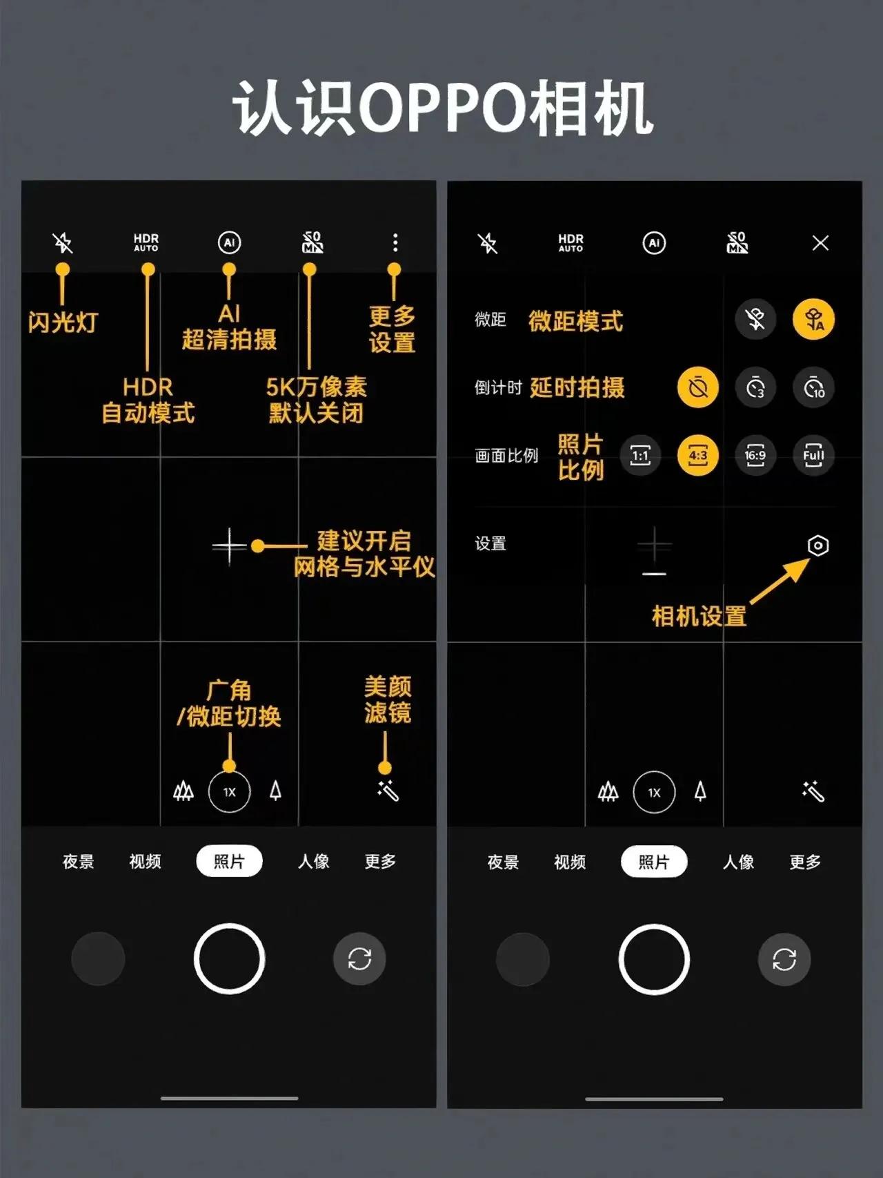 oppo相机如何设置成全景,oppo单反