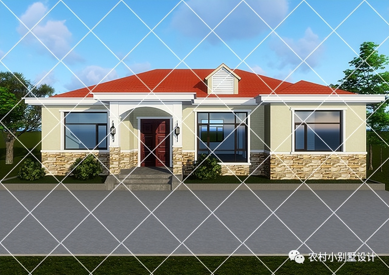 一层半层小别墅新款农村自建房,农村自建房一层别墅设计最新款