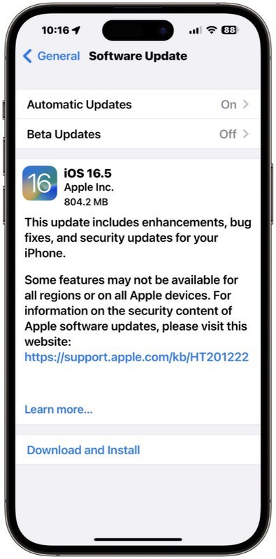 苹果ios16.5正式版值得更新吗,苹果ios16.5版本更新了什么