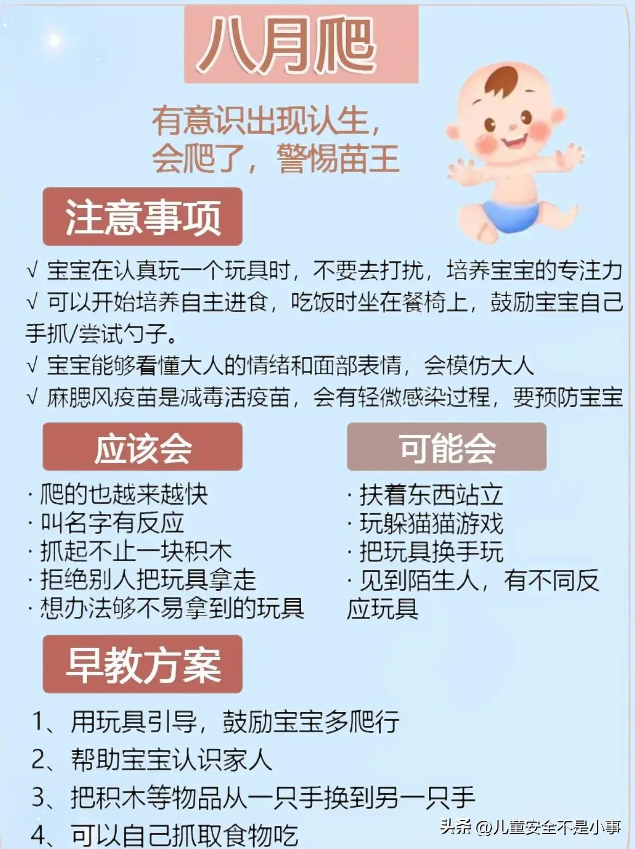 0-12月发育规律和早教,0到1岁孩子早教启蒙规划