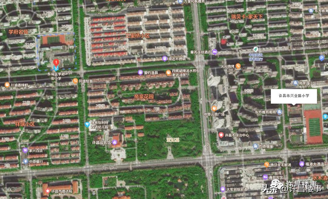 许昌市中小学学区最新划分详情,许昌市中小学学区划分图解