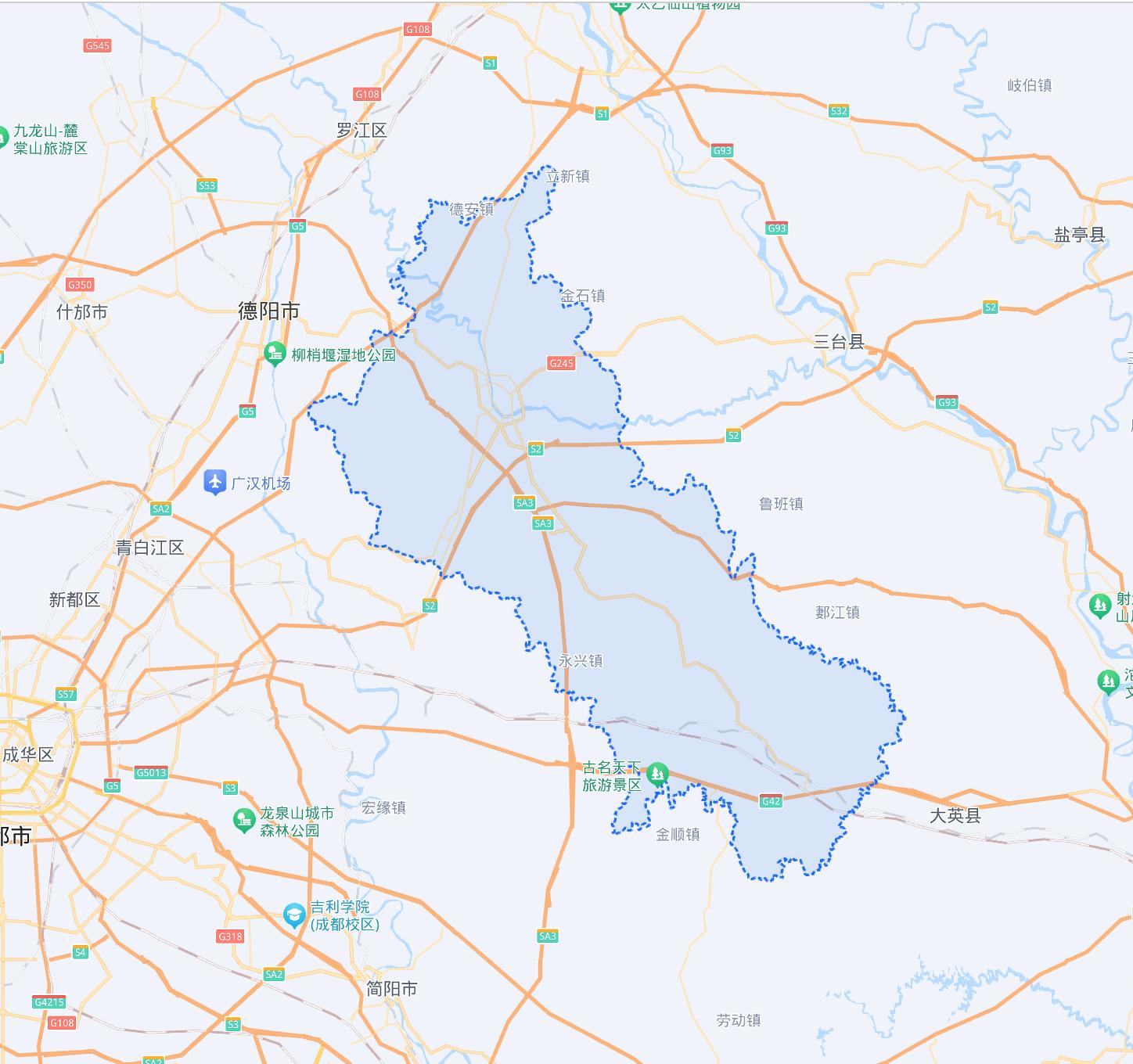 四川德阳的地理信息,中江县地形地貌