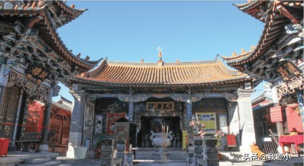 云南昆明古建筑群图,云南省昆明市官渡古镇古建筑