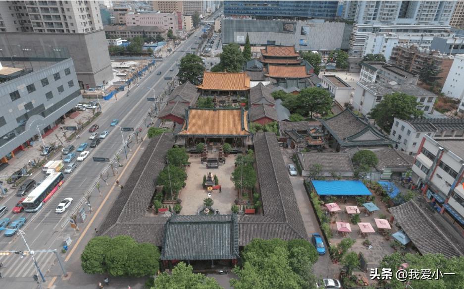 云南昆明古建筑群图,云南省昆明市官渡古镇古建筑