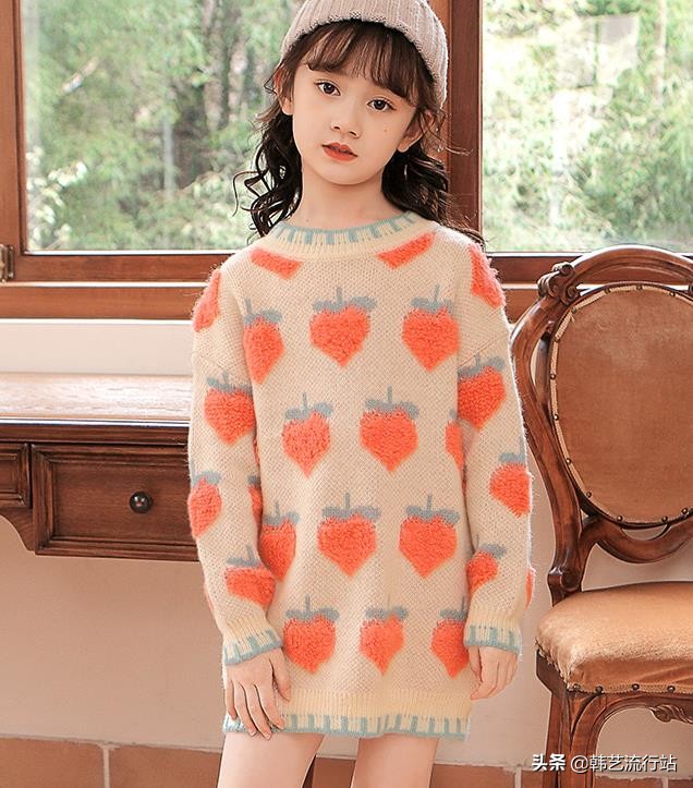 童装宽松毛衣最新款,今年女童装最流行毛衣的款式