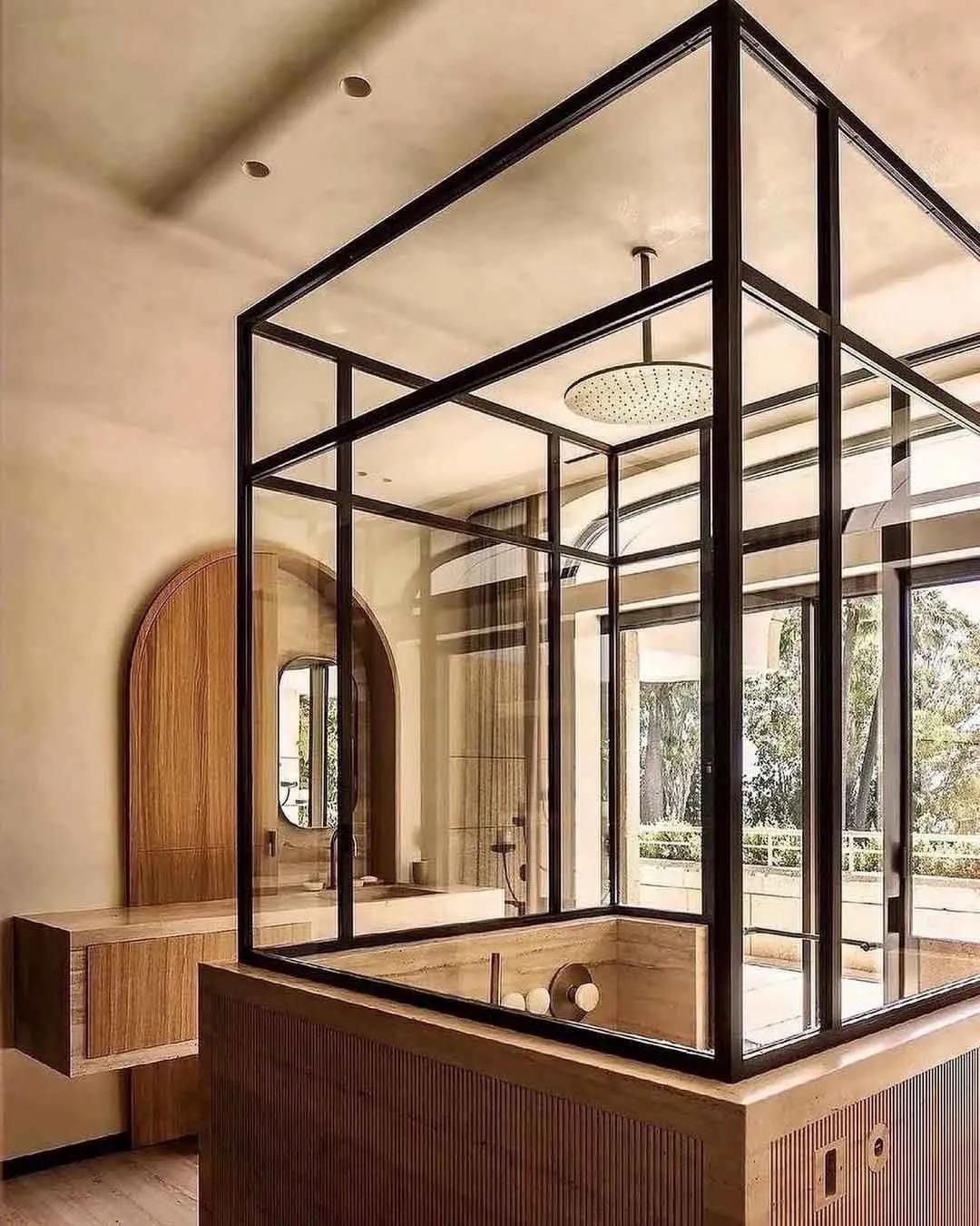 卫生间不做玻璃隔断怎么干湿分离,浴室干湿分离用玻璃隔断还是浴帘