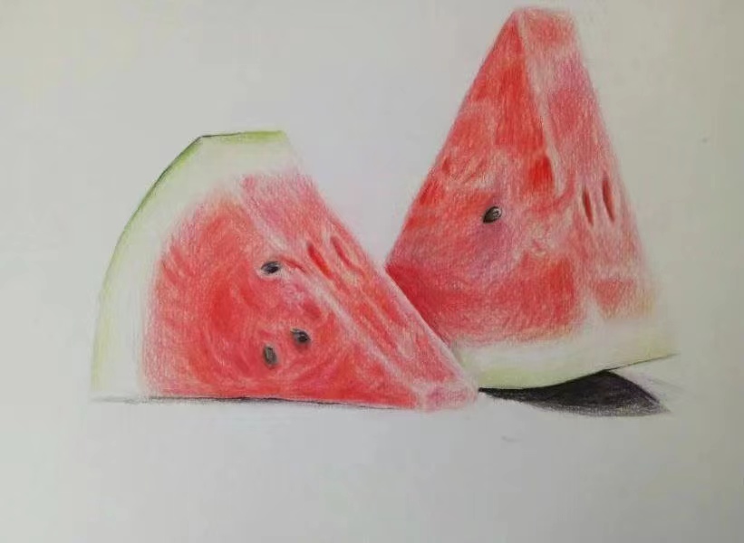 《草原王者》——李娟粉画、彩铅画作品作者：铁二代李娟