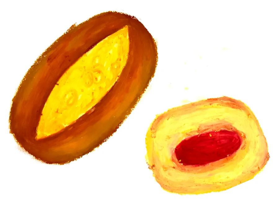 超软油画棒怎么捏迷你面包,好看油画棒教学