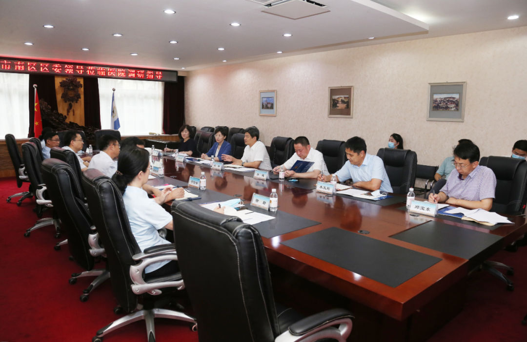 王锋走访青岛大学附属医院（西院区）、驻区企业