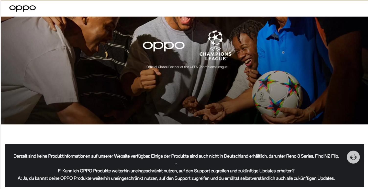 oppo德国官网已几乎清空的手机,oppo官网翻新