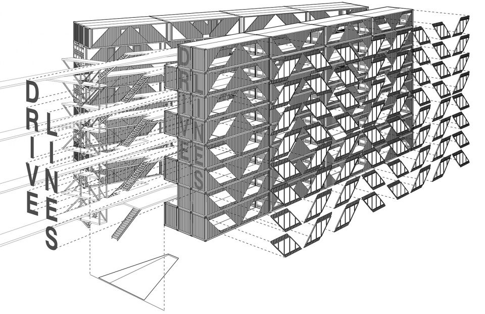 南非桶型公寓,集装箱公寓设计