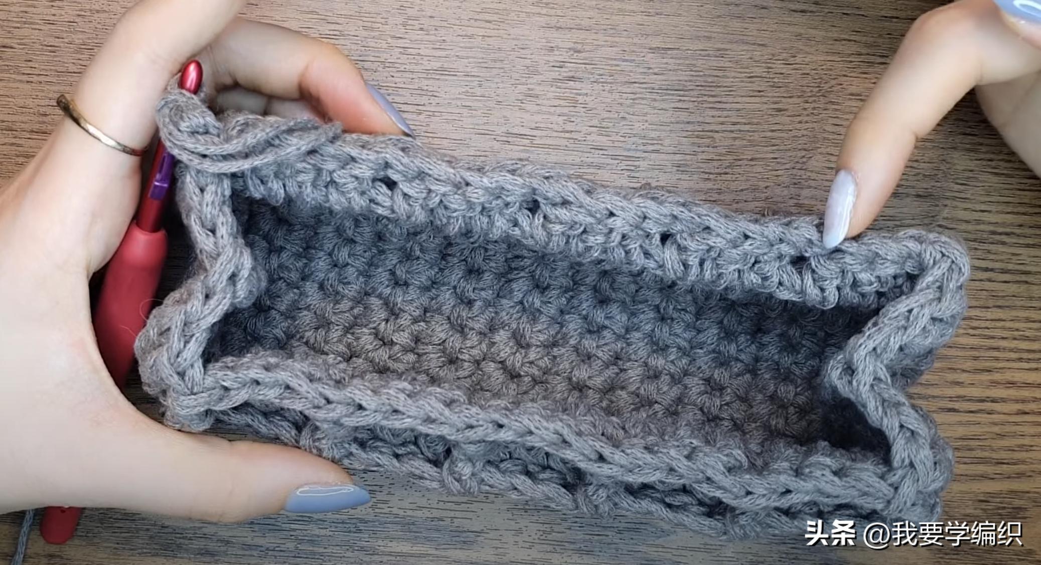 斜挎迷你小包的钩织,钩小包教程斜挎包