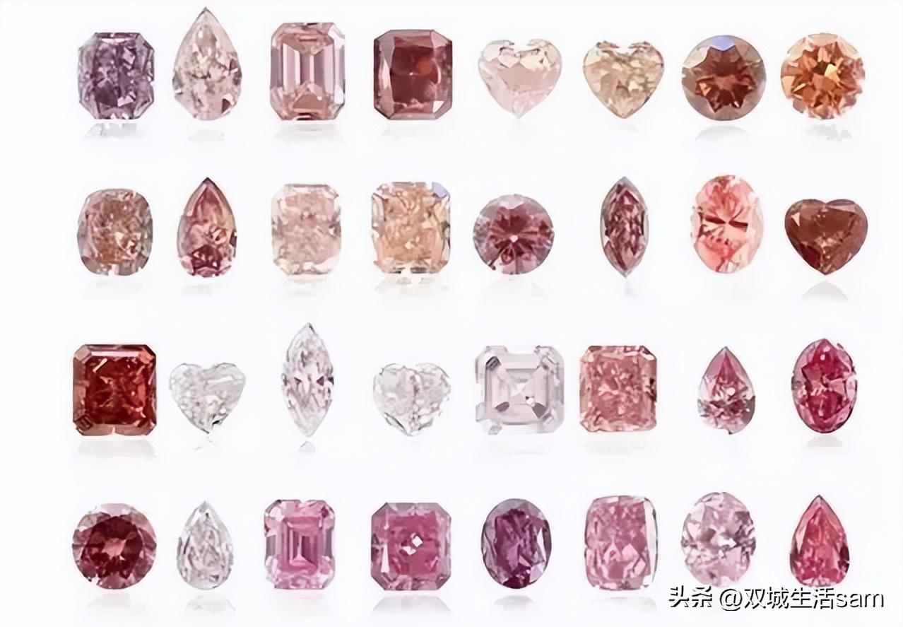 粉钻等级划分颜色对照表图片,粉钻的颜色与级别划分