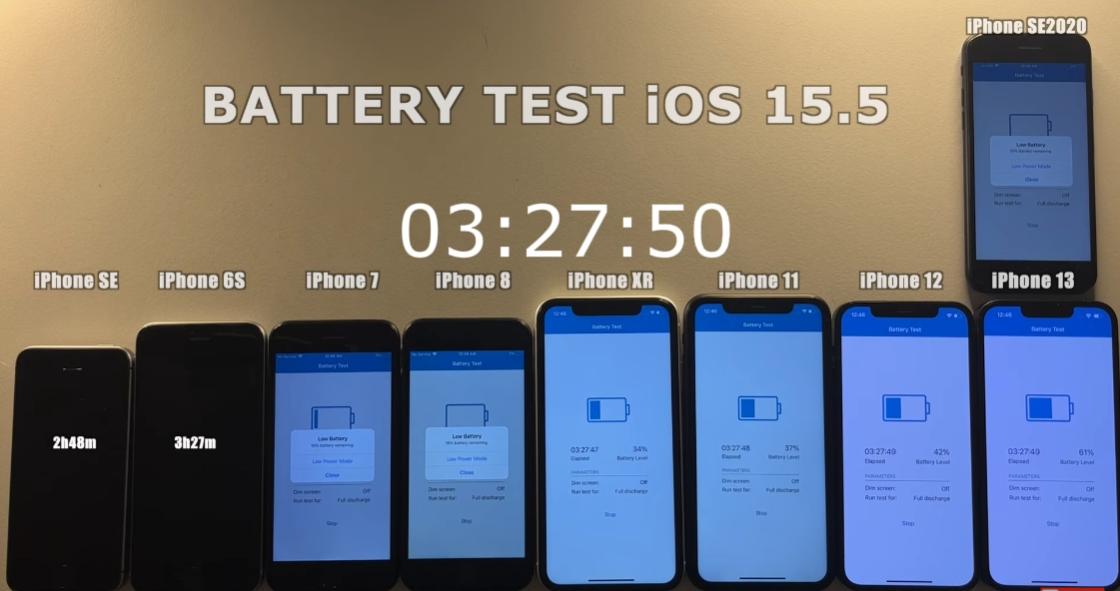 苹果8plus续航对比苹果13续航,iphone13mini续航和12mini续航