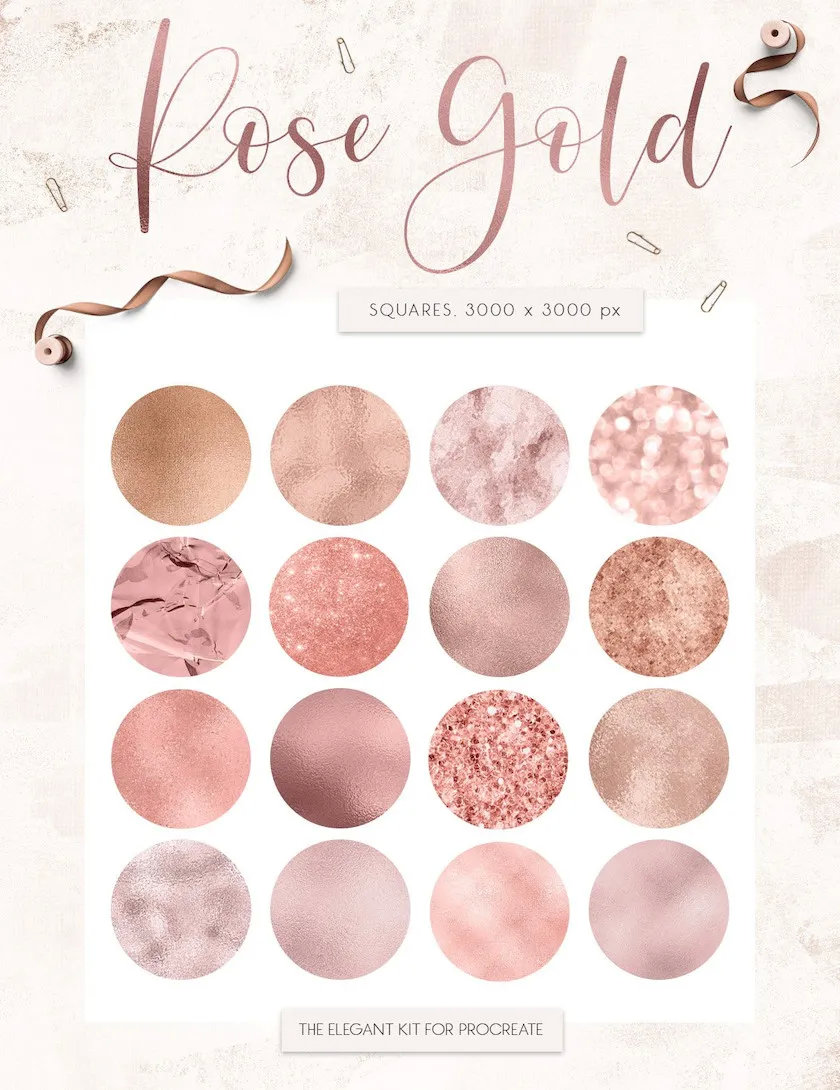 苹果画画软件procreate厚涂笔刷,procreate金色字笔刷