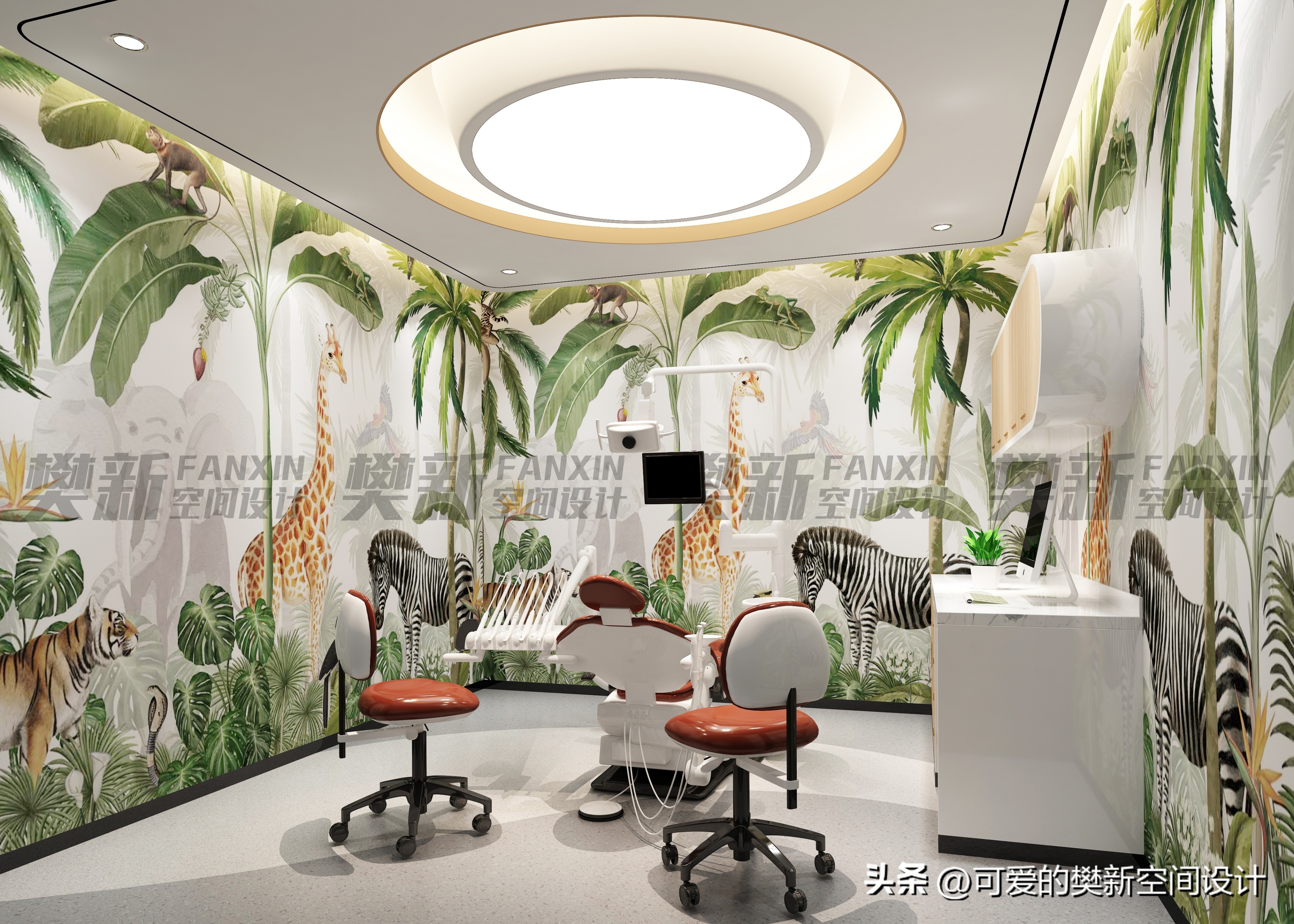 口腔诊所装修设计小户型,中低端小面积口腔诊所装修设计